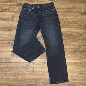 Gap Relaxed Fit Straight Leg Jeans Dark Wash 29 X 30 NWOT